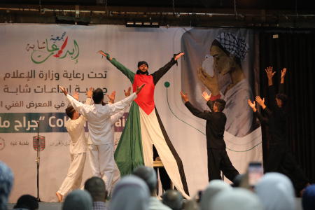 جراح ملونة.. معرض فني يجسد معاناة الشعب الفلسطيني