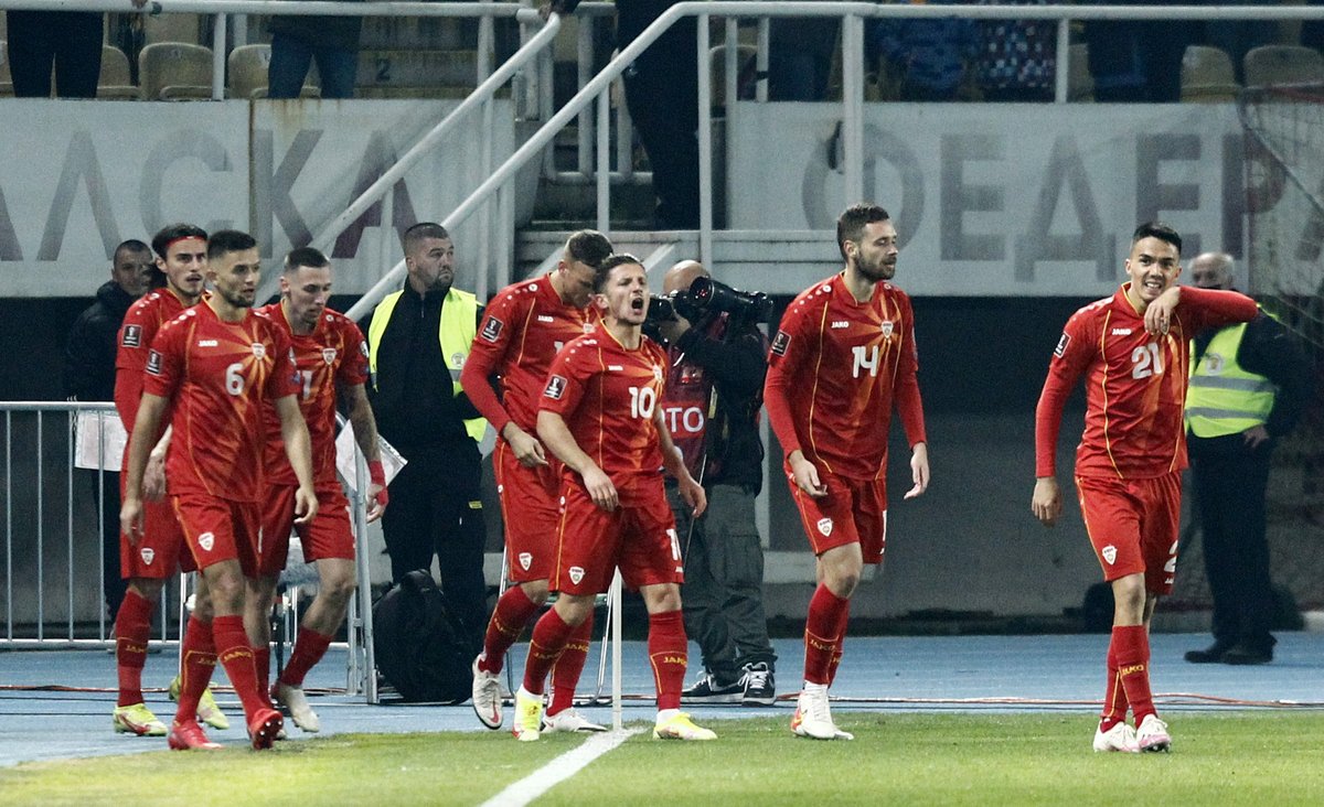مقدونيا الشمالية تعبر إلى الملحق الأوروبي لتصفيات كأس العالم  2022