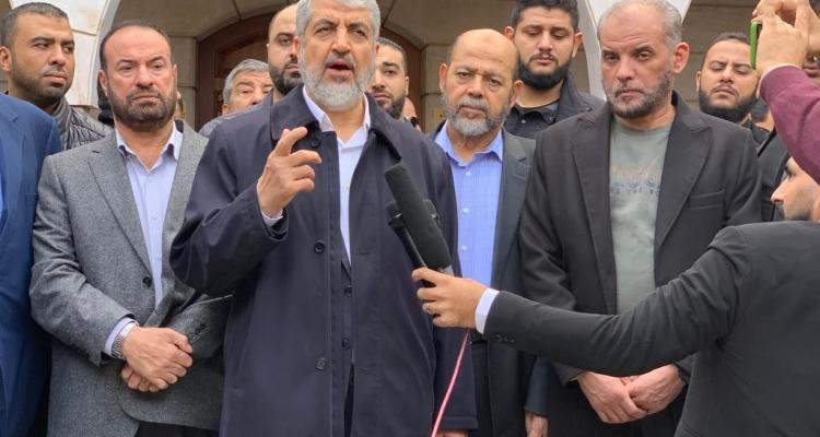 حماس: مشعل لم يجرِ أي مقابلة إعلامية خلال زيارته لبنان