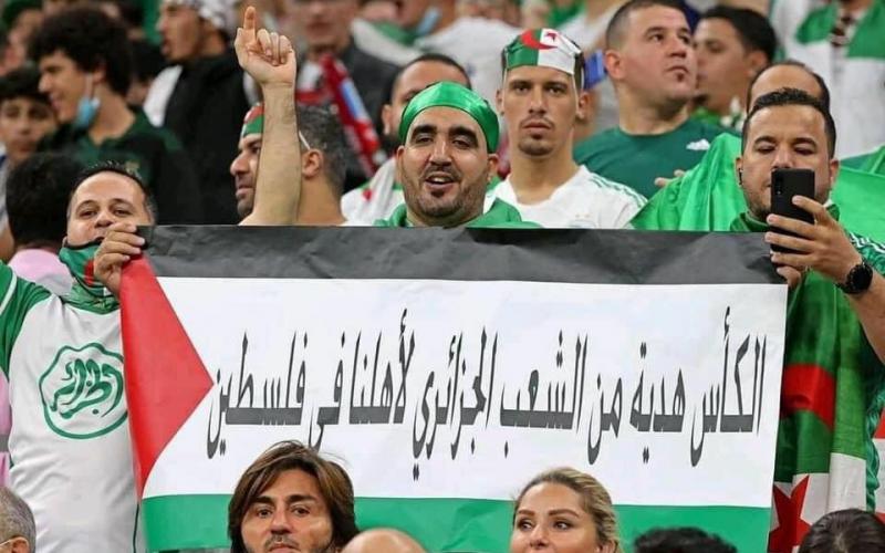 فلسطين حاضرة بنهائي كأس العرب ومدرب الجزائر يهديها اللقب