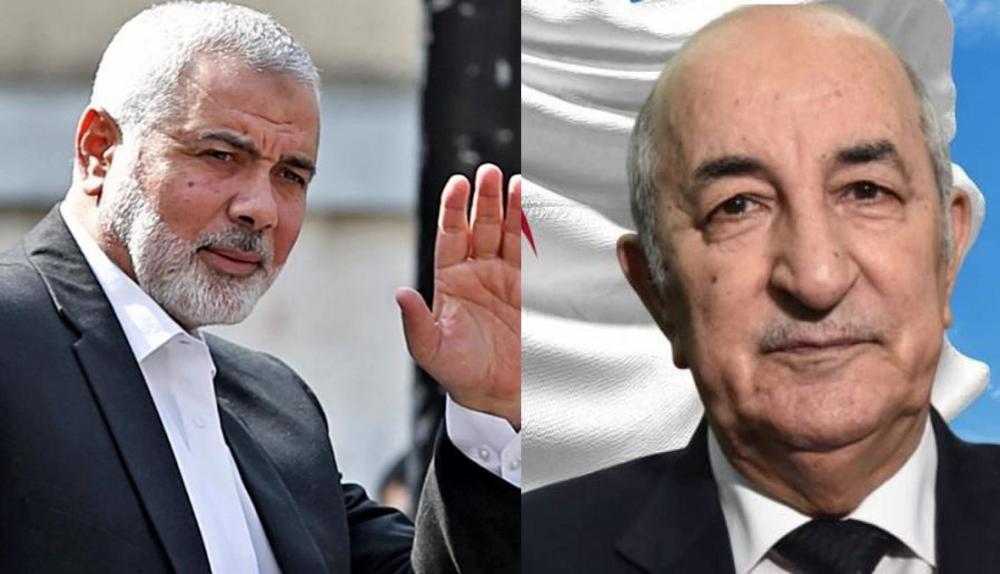 هنية يبعث رسالة تهنئة للرئيس الجزائري بفوز بلاده بكأس العرب