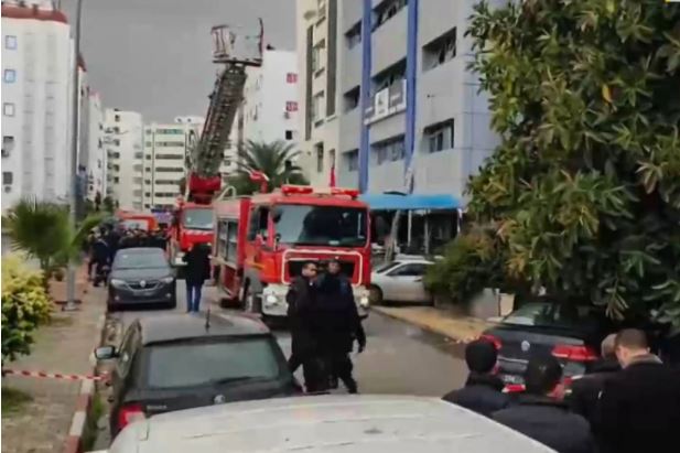 حريق بالمقر المركزي للنهضة في تونس والحركة تعلن وفاة أحد منتسبيها