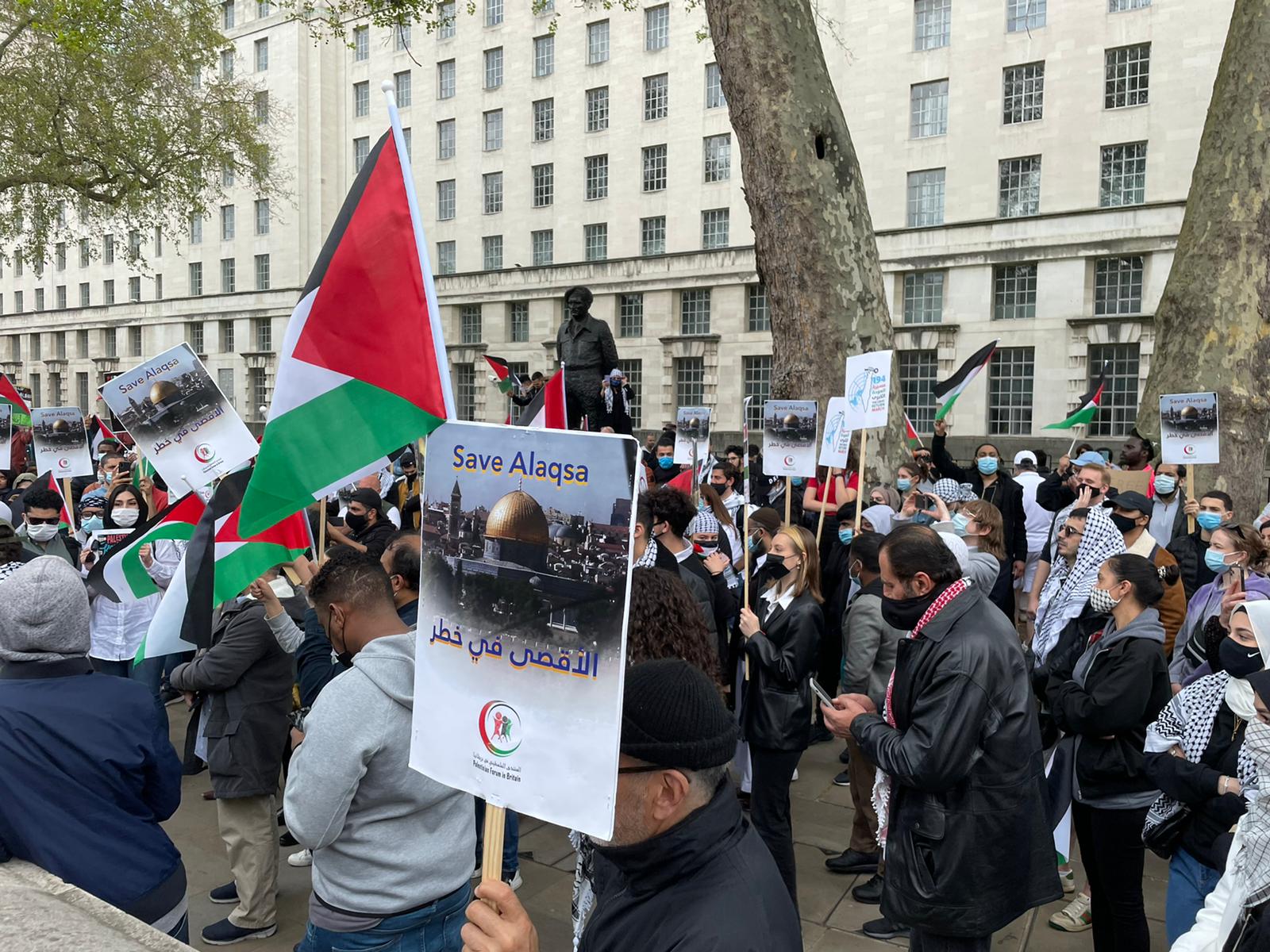 تظاهرة في لندن نصرة لأهل القدس