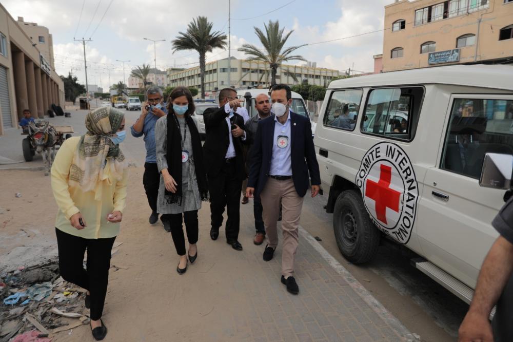 مدير عام الصليب الأحمر يصل غزة