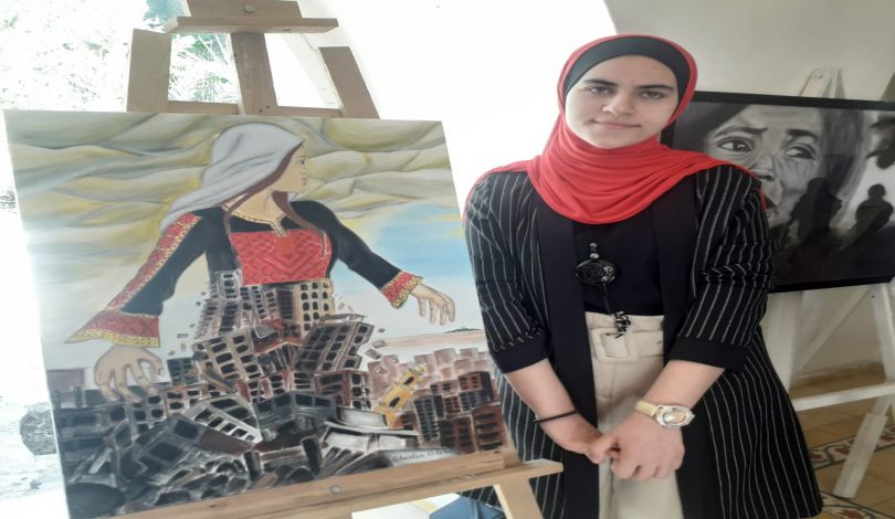 30 لوحة فنية تجسد العدوان على غزة وصمود أهلها وانتصار مقاومتها