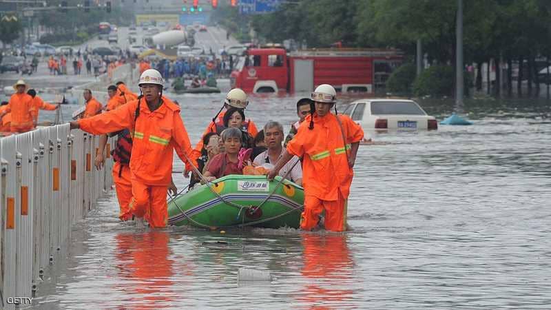 مصرع 21 شخصا إثر فيضانات ضربت وسط الصين