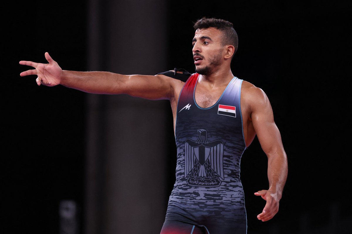 المصري محمد إبراهيم السيد يحرز الميدالية البرونزية في رياضة المصارعة