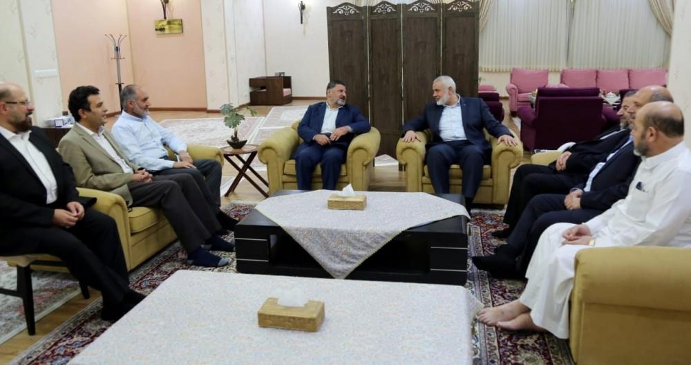 هنية يستقبل وفدًا من جماعة الدعوة والإصلاح في إيران