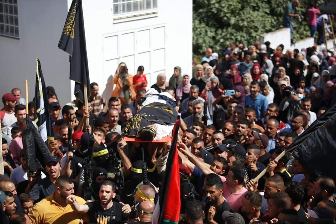 جنين تشيع جثمان الشهيد أسامة صبح