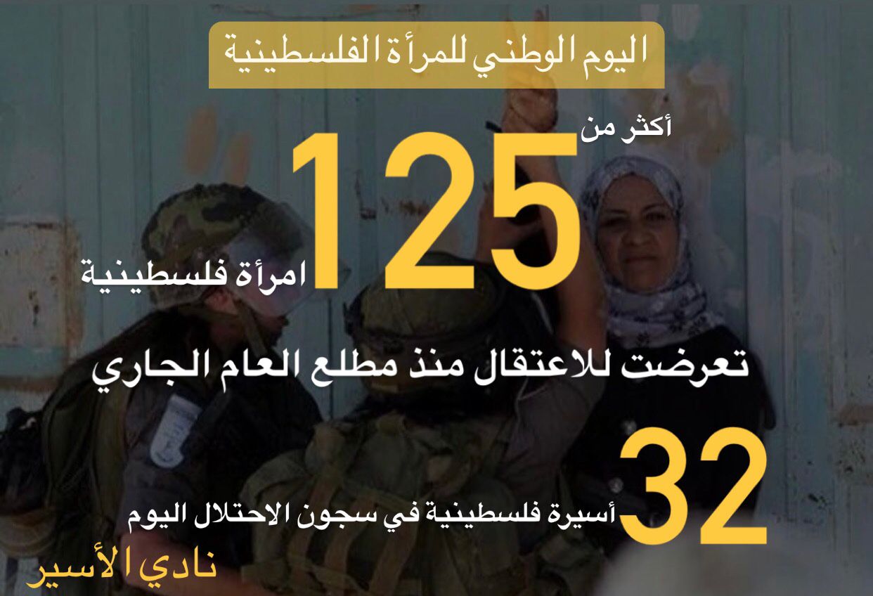 تقرير: 125 امرأة فلسطينيّة تعرضن للاعتقال منذ مطلع العام الجاري