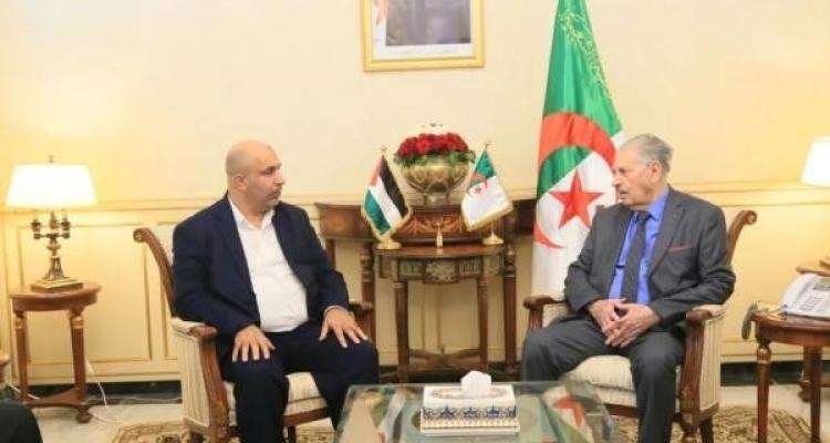 وفد قيادي من حماس يلتقي رئيس مجلس الأمة الجزائري
