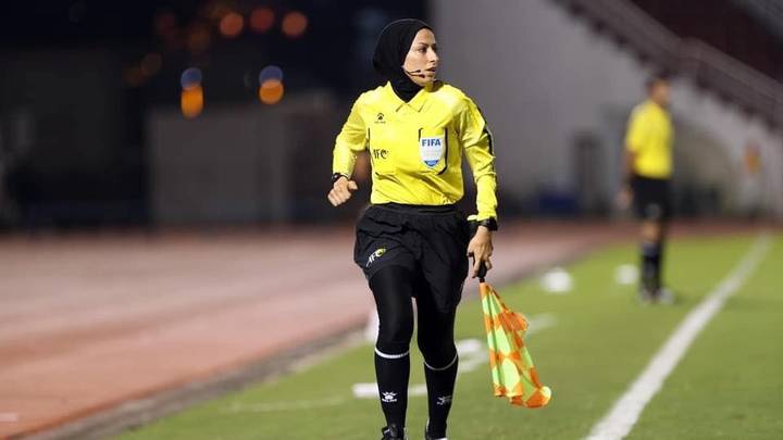 أول فلسطينية تشارك في تحكيم مباريات كأس العالم للسيدات