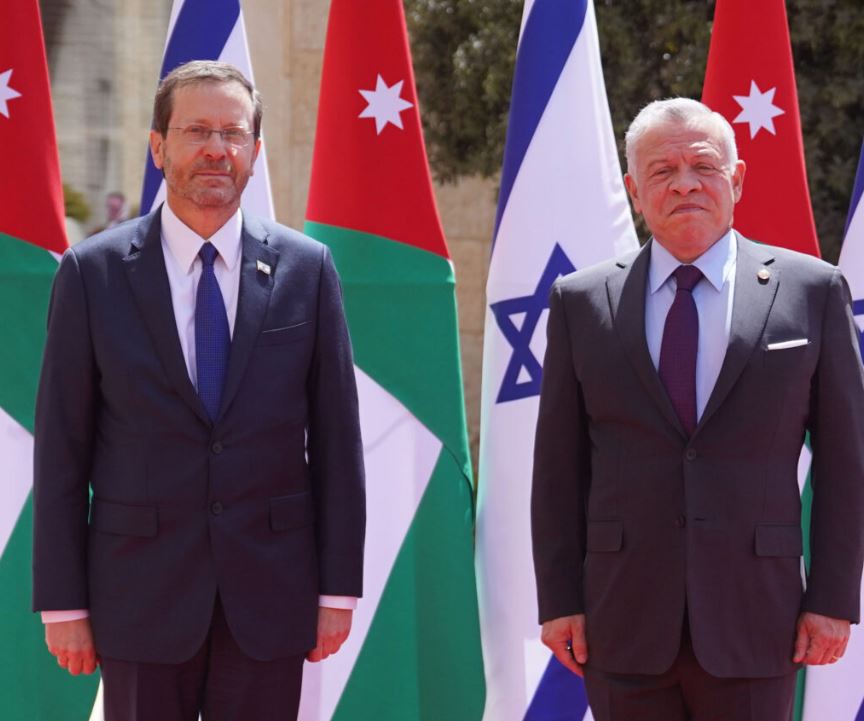 العمل الإسلامي يستنكر زيارة الرئيس الإسرائيلي إلى الأردن