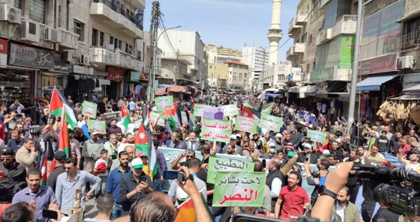 مسيرة بالأردن غدًا الجمعة رفضا لاتفاقية المياه مع الكيان الصهيوني