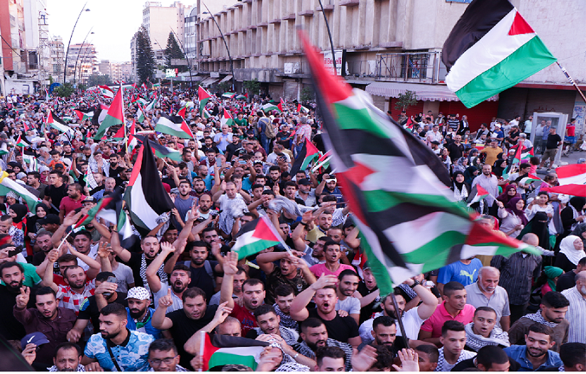 حماس تدعو فلسطينيي لبنان لرفض مسيرة الأعلام