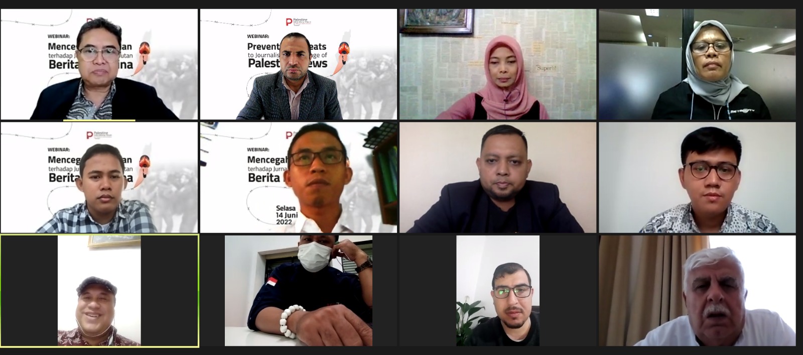 منتدى فلسطين للإعلام يعقد ورشة مع إعلاميين أندونيسيين