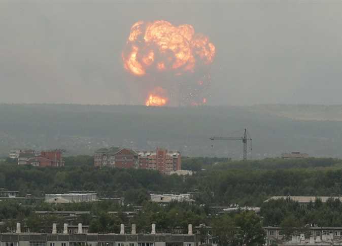 انفجار قرب مبنى تخزين الوقود فى محطة زابوروجيا النووية الأوكرانية