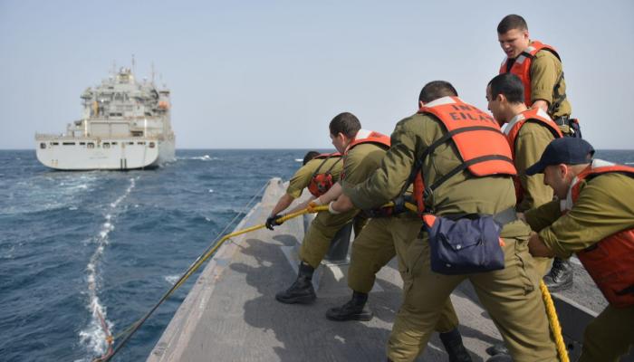 تمرينات عسكرية إسرائيلية في خليج حيفا