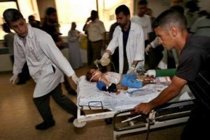 إصابة مواطنة وطفلين في انفجار جسم مشبوه بغزة