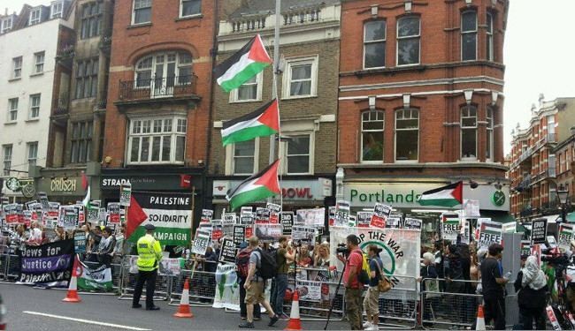 المنتدى الفلسطيني في بريطانيا يقيم مهرجانا احتفاليا بانتصار غزة