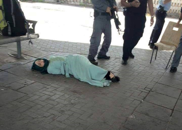 فيديو يوثق محاولة الاحتلال إعدام سيدة فلسطينية من الناصرة