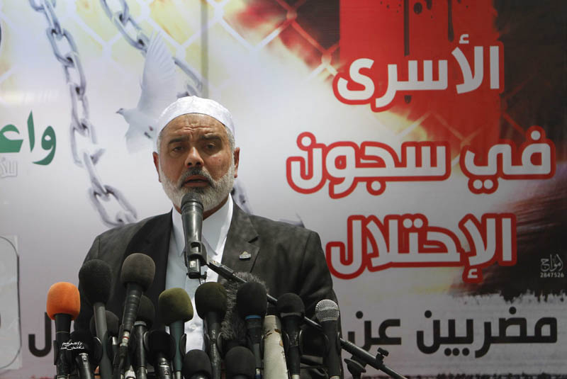 رئيس الوزراء اسماعيل هنية يخطب الجمعة في خيمة التضامن مع الاسرى بغزة