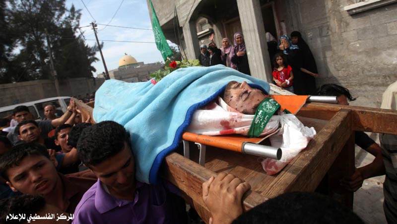 صـــــور جنازة الشهيدين إسماعيل التلي ولؤي أبو جراد شمال غزة