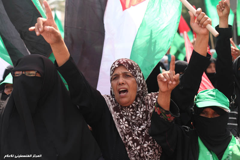 مسيرة لحركة حماس بغزة نصرة للمسجد الأقصى