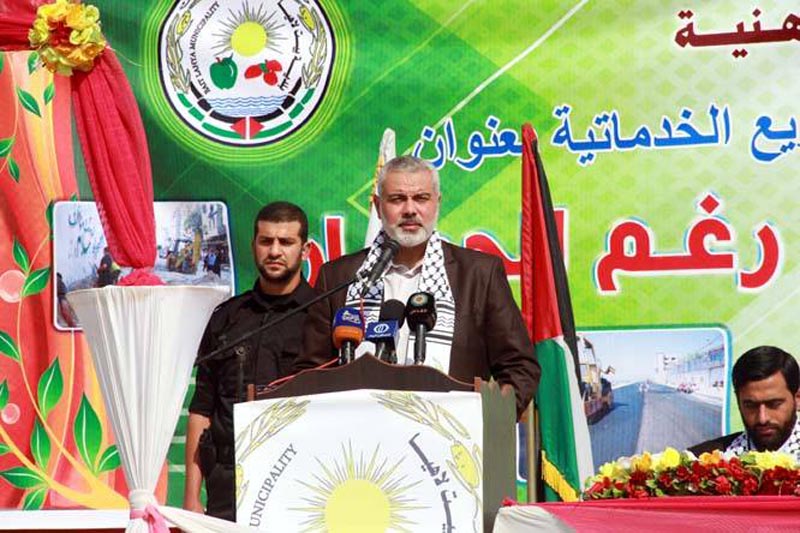 رئيس الوزراء إسماعيل هنية يفتتخ عدة مشاريع رئيسية وتنموية في مدينة بيت لاهيا شمال قطاع غزة