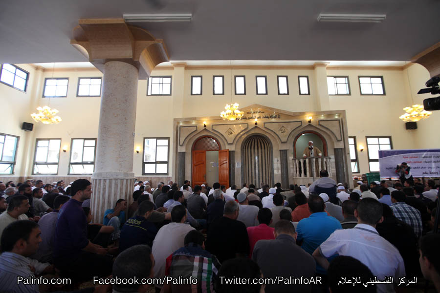 رئيس الوزراء اسماعيل هنية يفتتح مسجد بلال ابن رباح(مركز عماد عقل)