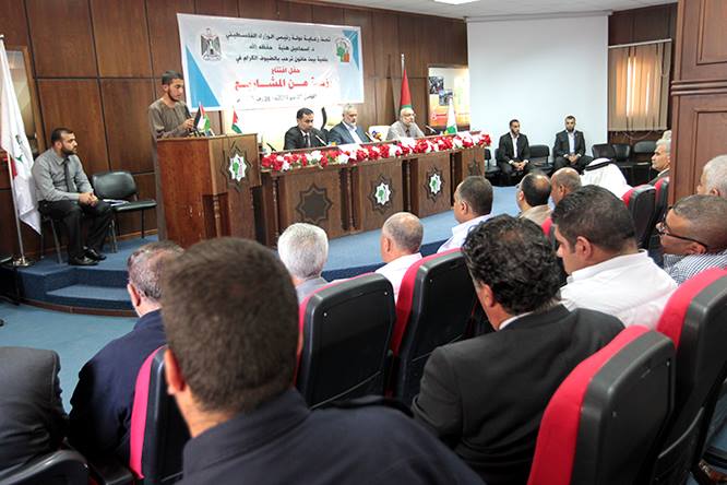 إسماعيل هنية يفتتح رزمة من المشاريع في مدينة بيت حانون