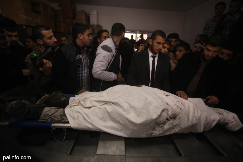 جنازة الشهيد محمد العجلة الذي استهدفته قوات الاحتلال شرق مدينة غزة