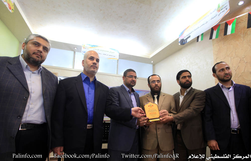 زيارة وفد الدائرة الإعلامية في حركة حماس لمكتب المركز الفلسطيني للإعلام بغزة