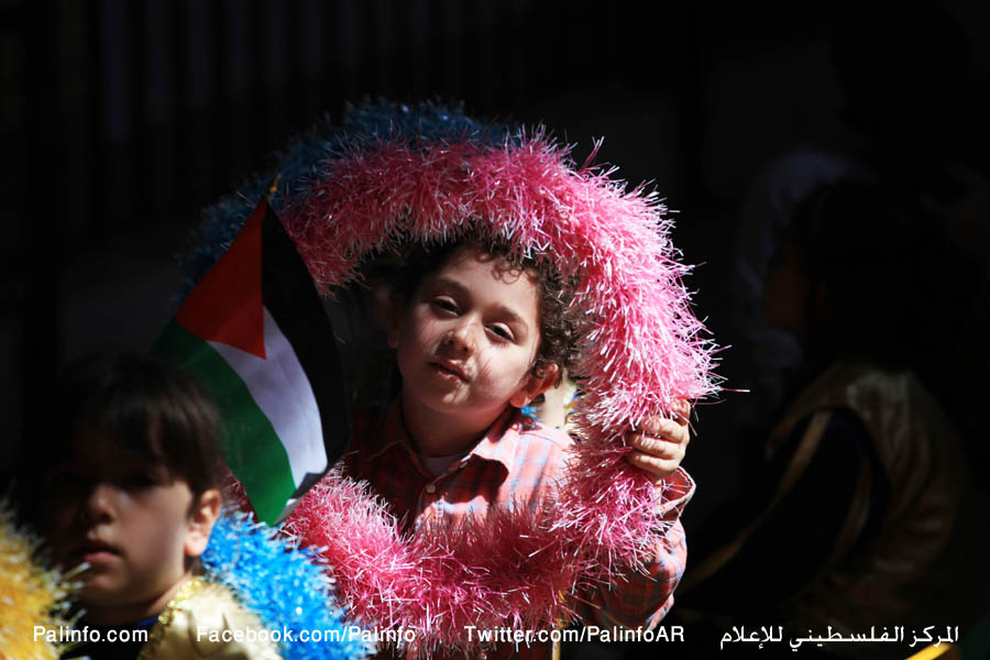 مهرجان رياضي للأطفال بعنوان ضحك ولعب وجد ضمن فعاليات يوم الطفل الفلسطيني في غزة