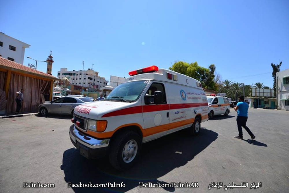 وزارة الصحة بغزة خلال اعتصام ومؤتمر لها في ذكرى الحرب