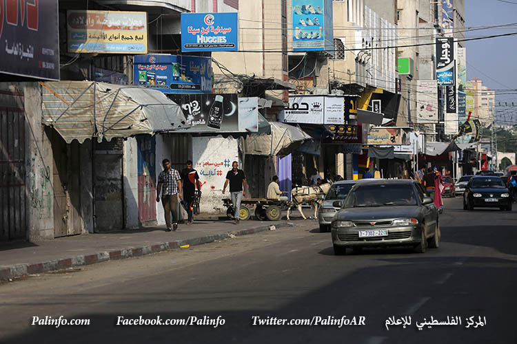 إضراب تجاري في غزة بعد دعوة القوى الوطنية والإسلامية للإضراب العام