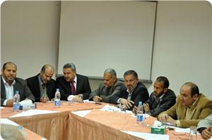 لجنة الحريات تجتمع بشكل مشترك بين الضفة وغزة