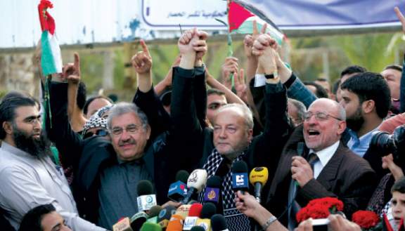 الحملة الأوروبية: قافلة شريان الحياة لن تكون الأخيرة ودخولها غزة نصر للضمائر الح
