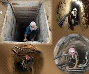 وفاة مواطنين من جرَّاء انهيار نفق على الحدود الفلسطينية المصرية