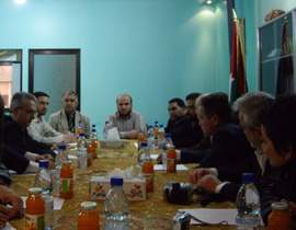 الوفد البرلماني الأوروبي يلتقي تجمع العودة الفلسطيني واجب في دمشق